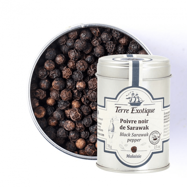 Poivre Noir de Sarawak 70 g Terre Exotique