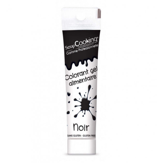 DLUO Courte Colorant Alimentaire Gel Noir 20 g Scrapcooking
