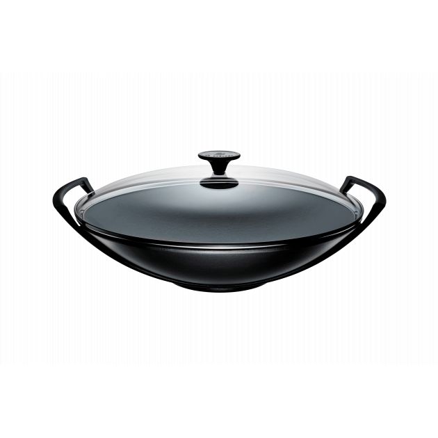Wok 36 cm Noir Mat Le Creuset