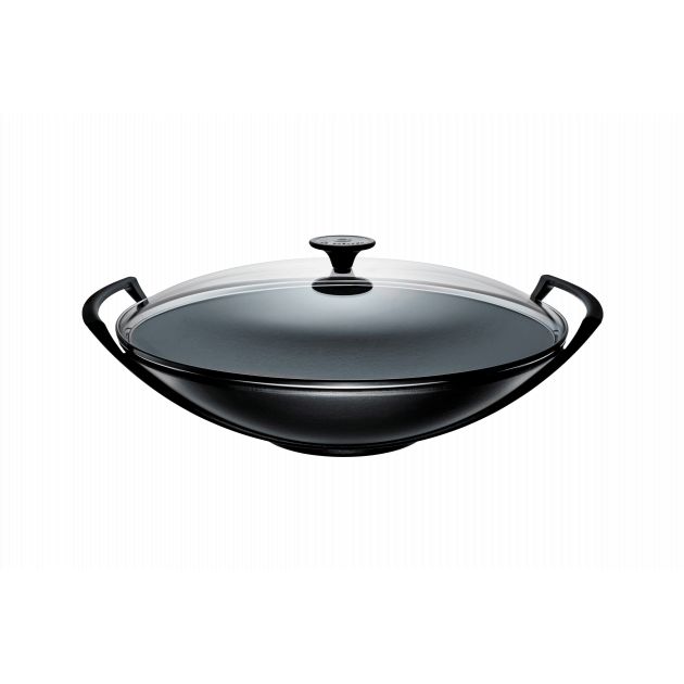 Wok 36 cm Noir Mat Le Creuset