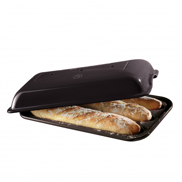 Moule a Baguettes Noir Emile Henry 39 cm