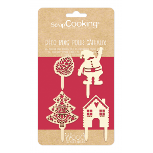 SCRAP COOKING - Déco Bûche Forêt enchantée - Kit Décoration Noël pour  Gâteau, Pâtisserie, Dessert, Anniversaire - Cake Design - 4915 : :  Cuisine et Maison