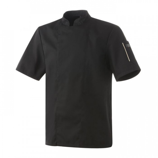 Veste de Cuisine Mixte Noir NERO MC T.2 Robur