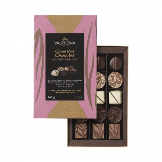 Coffret avec mélange Gourmand Chocolaté pour offrir à la Saint Valentin