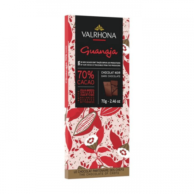 Tablette de Chocolat Noir Guanaja 70% 70 g Valrhona