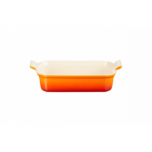 Plat Rectangulaire Héritage en Céramique 26 cm Volcanique Le Creuset Tradition