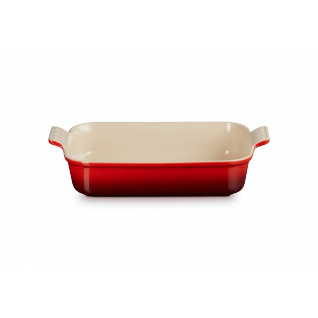 Plat Rectangulaire Héritage en Céramique 32 cm Cerise Le Creuset Tradition