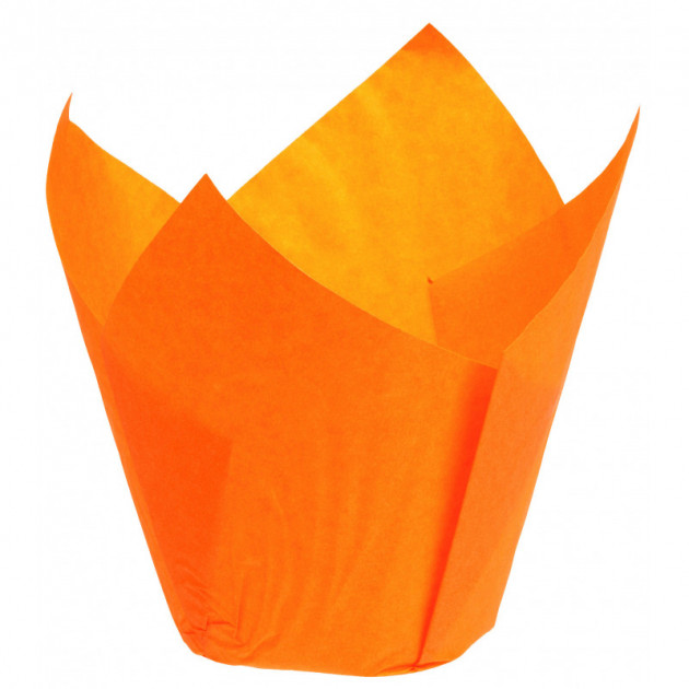 Caissettes en Papier Tulipcup Orange