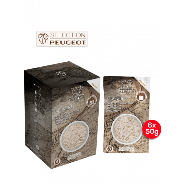 Sel de Guérande Sachets 50 g (x6) Peugeot