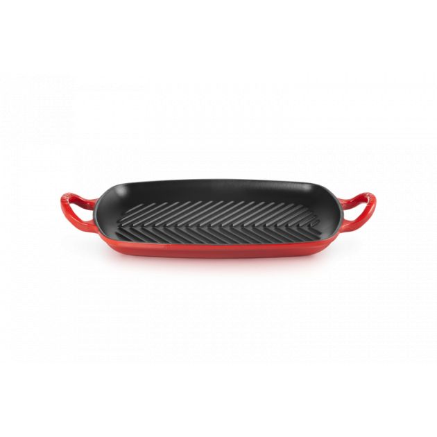 Gril en Fonte Rectangulaire30 cm Cerise Le Creuset