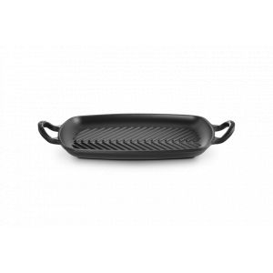 Gril en Fonte Rectangulaire 30 cm Noir Mat Le Creuset Gril en Fonte Rectangulaire 30 cm Noir Mat Le Creuset