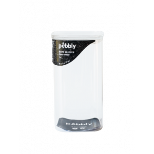 Boîte de Conservation en Verre Carré 1,4 L Pebbly Boîte de Conservation en Verre Carré 1,4 L Pebbly