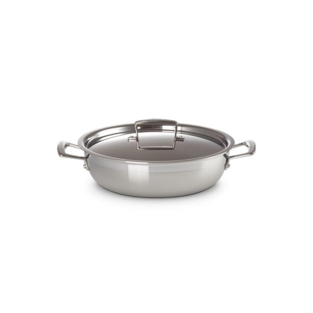 Sauteuse Provençale en Inox et Couvercle 30 cm Le Creuset