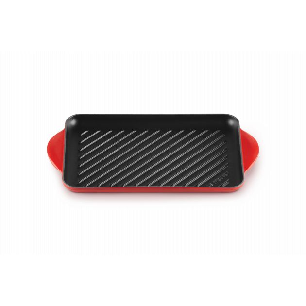 Gril en Fonte Rectangulaire 32 cm Cerise Le Creuset
