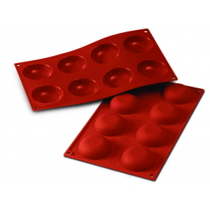Moule Silicone Pomponnettes 6 cm x H 2 cm (x8) Silikomart Moule Silicone Pomponnettes 6 cm x H 2 cm (x8) Silikomart