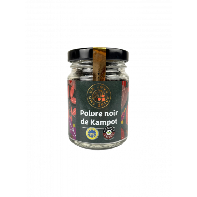 Poivre Noir Kampot IGP 52 g Un Jour Une Épice