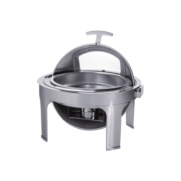 Chaffing Dish pour Bac Rond 6,8 L Couvercle Rotatif Roll Top Pujadas