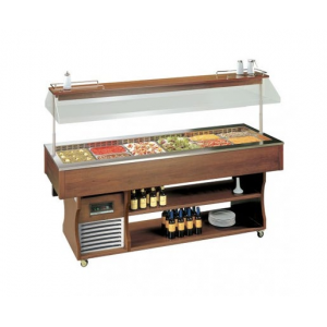 Desserte Réfrigérée Positive 4 à 10°C 2062 x 750 x 1528 mm Tecfrigo Desserte Réfrigérée Positive 4 à 10°C 2062 x 750 x 1528 mm Tecfrigo