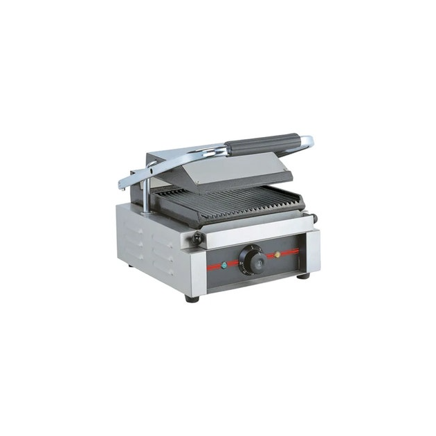 Grill Panini Rainuré Plaque Simple 2,2 kW