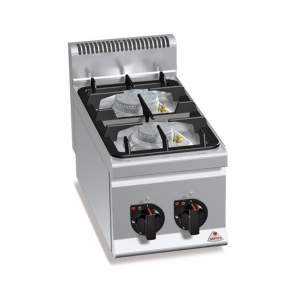 Fourneau 2 Brûleurs Eco Power à Poser 600 x 300 x 290 mm Berto's