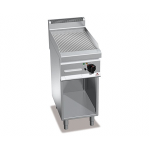 Plancha Gaz Rainurée sur Meuble 700 x 400 x 900 mm Berto's