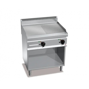 Plancha Gaz Lisse et Rainurée sur Meuble 700 x 800 x 900 mm Berto's
