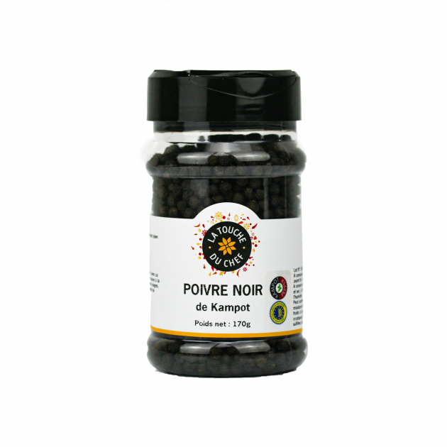 Poivre Noir Kampot IGP 170 g La Touche du Chef