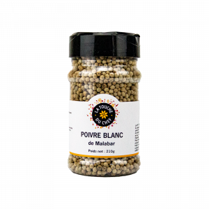 Poivre Blanc de Malabar 210 g La Touche du Chef