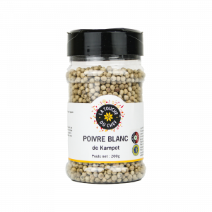 Poivre Blanc Kampot IGP 200 g La Touche du Chef