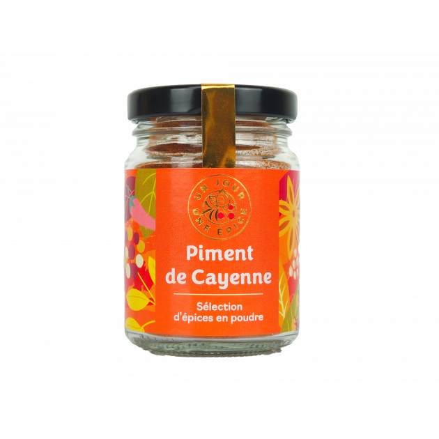 Piment de Cayenne en Poudre 40 g Un Jour Une Epice