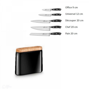 Couteau Petit Pain - Lame 11cm crantée 6mm | Classic Bois