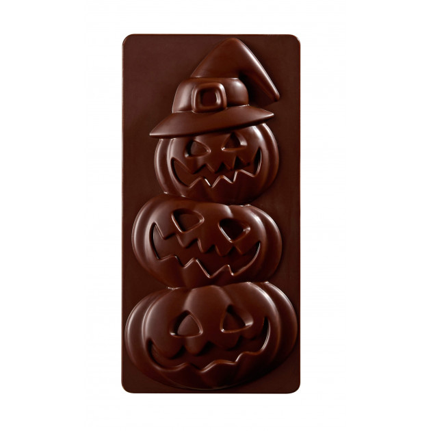 Moule Tablette Chocolat Citrouille Halloween 15,4 x 7,7 cm Pavoni