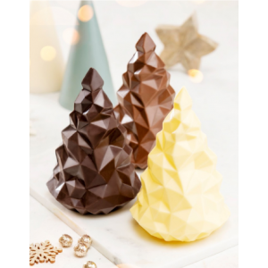 Moule à Chocolat Sapin Origami 13,9 x 9,4 cm (x2) Barry