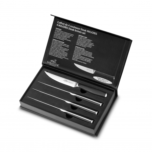 Coffret 4 Couteaux à Steak 12 cm Majoris Sabatier