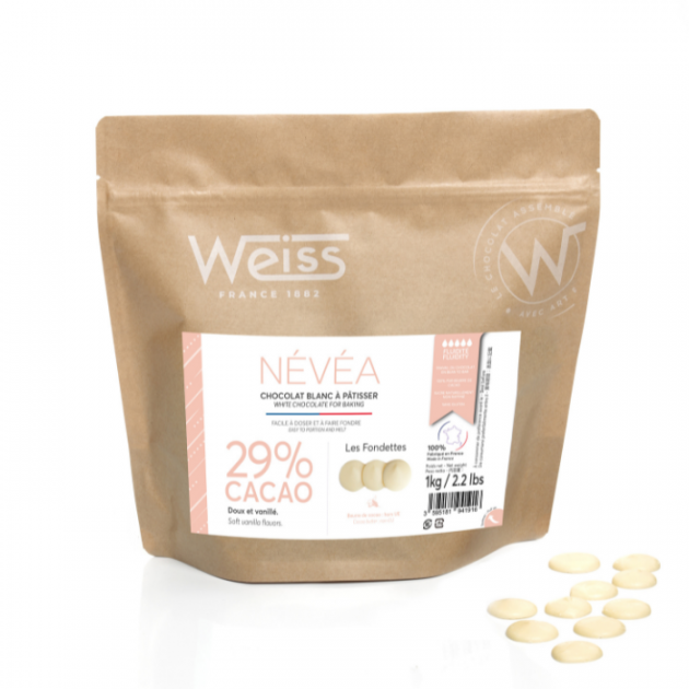 Chocolat Blanc 29% Névéa 1 kg Weiss - , Achat, Vente