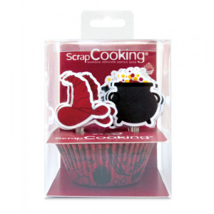 24 Caissettes + 24 Cake Toppers Sorcier ScrapCooking 24 Caissettes + 24 Cake Toppers Sorcier ScrapCooking