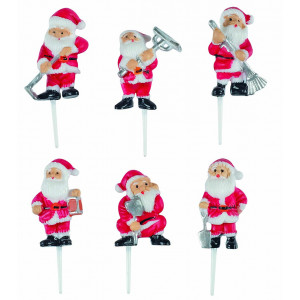 Lot de Figurine Père Noël Jardinier 35 x 40 mm (x48) Florensuc Lot de Figurine Père Noël Jardinier 35 x 40 mm (x48) Florensuc