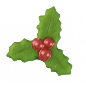 Décors en Chocolat Feuille de Houx 4 x 4,3 cm (x112) Florensuc Décors en Chocolat Feuille de Houx 4 x 4,3 cm (x112) Florensuc