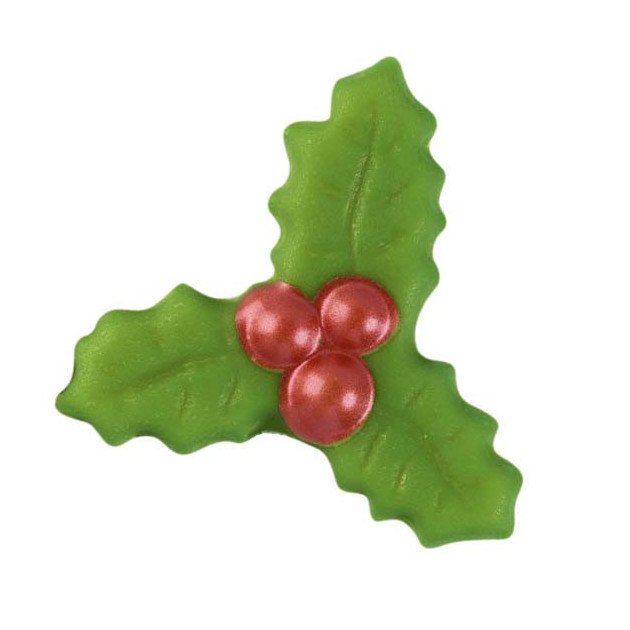 Décors en Chocolat Feuille de Houx 40 x 43 mm (x112) Florensuc