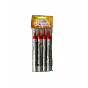 Bougies 15 cm Feu de Bengale 65 secondes (x4) Florensuc