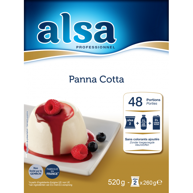 Préparation en poudre pour Panna Cotta Alsa
