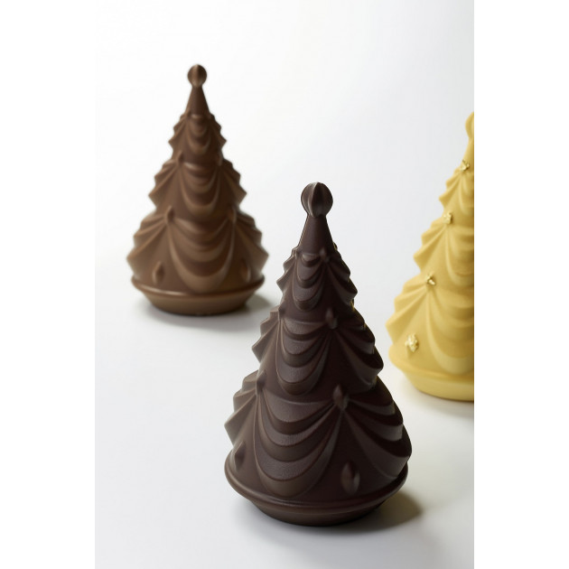 Moule Chocolat Sapin de Noël Tutu Ø 17 x H 20 cm (x2) Pavoni