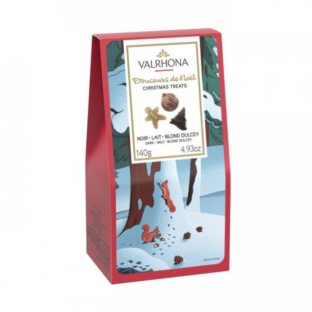 Assortiment Chocolat Douceurs de Noël 140 g Valrhona : achat, vente -  Cuisine Addict