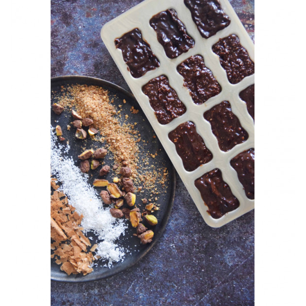 moule en silicone doré 12 oursons 