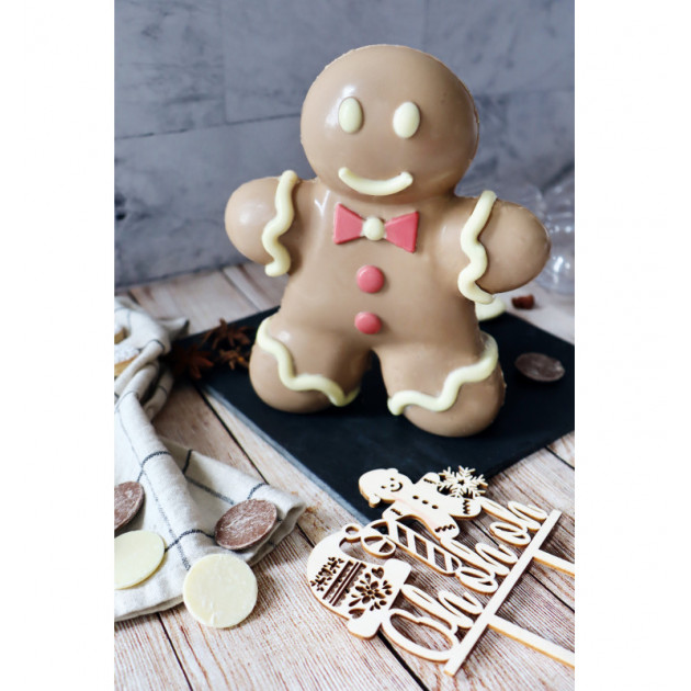 Moule 3D Chocolat Bonhomme Pain d'Epices Scrapcooking Moule 3D Chocolat Bonhomme Pain d'Epices Scrapcooking