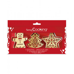 Coffret Kit Biscuit 3 pièces Noël Scrapcooking Coffret Kit Biscuit 3 pièces Noël Scrapcooking