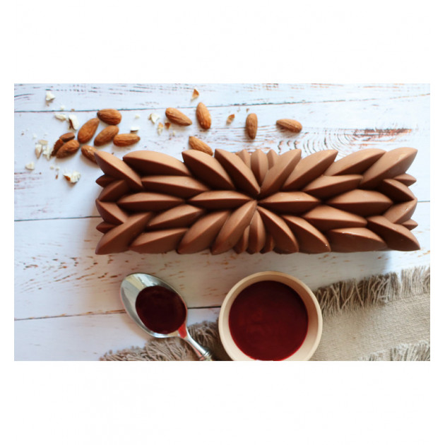 Moule en relief bûche de Noël Moule en relief bûche de Noël