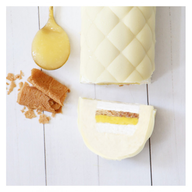 tapis 3d en silicone bûche de Noël