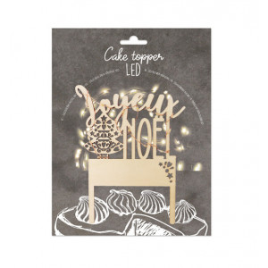 Cake Topper Joyeux Noël Led ScrapCooking Cake Topper Joyeux Noël Led ScrapCooking