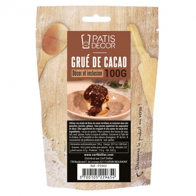 Grue de Cacao 100 g Patisdecor